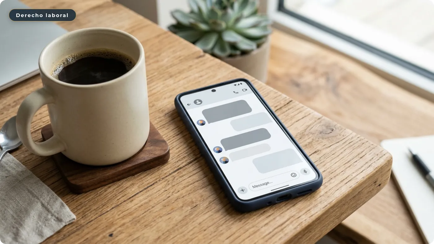 ¿Puede una empleada de hogar dimitir por WhatsApp?